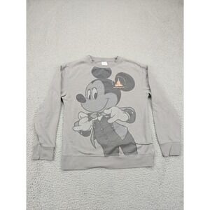 Disney Walt Disney World‎ 50th Mickey Mouse Sweatshirt Mens Small Gray Crewneck